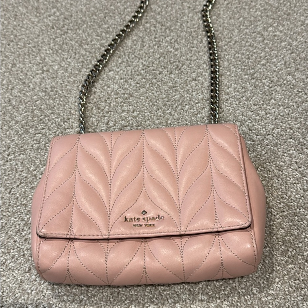 Kate Spade Pink Quilted Shoulder Bag